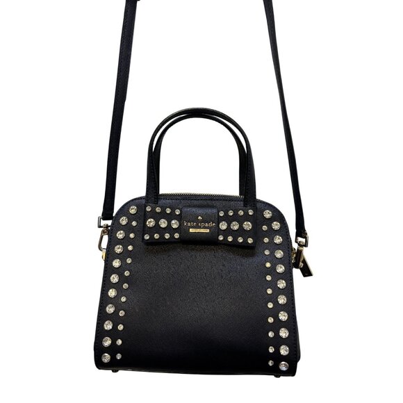 Kate Spade New York Black Studded Crossbody Bag - Picture 6 of 8